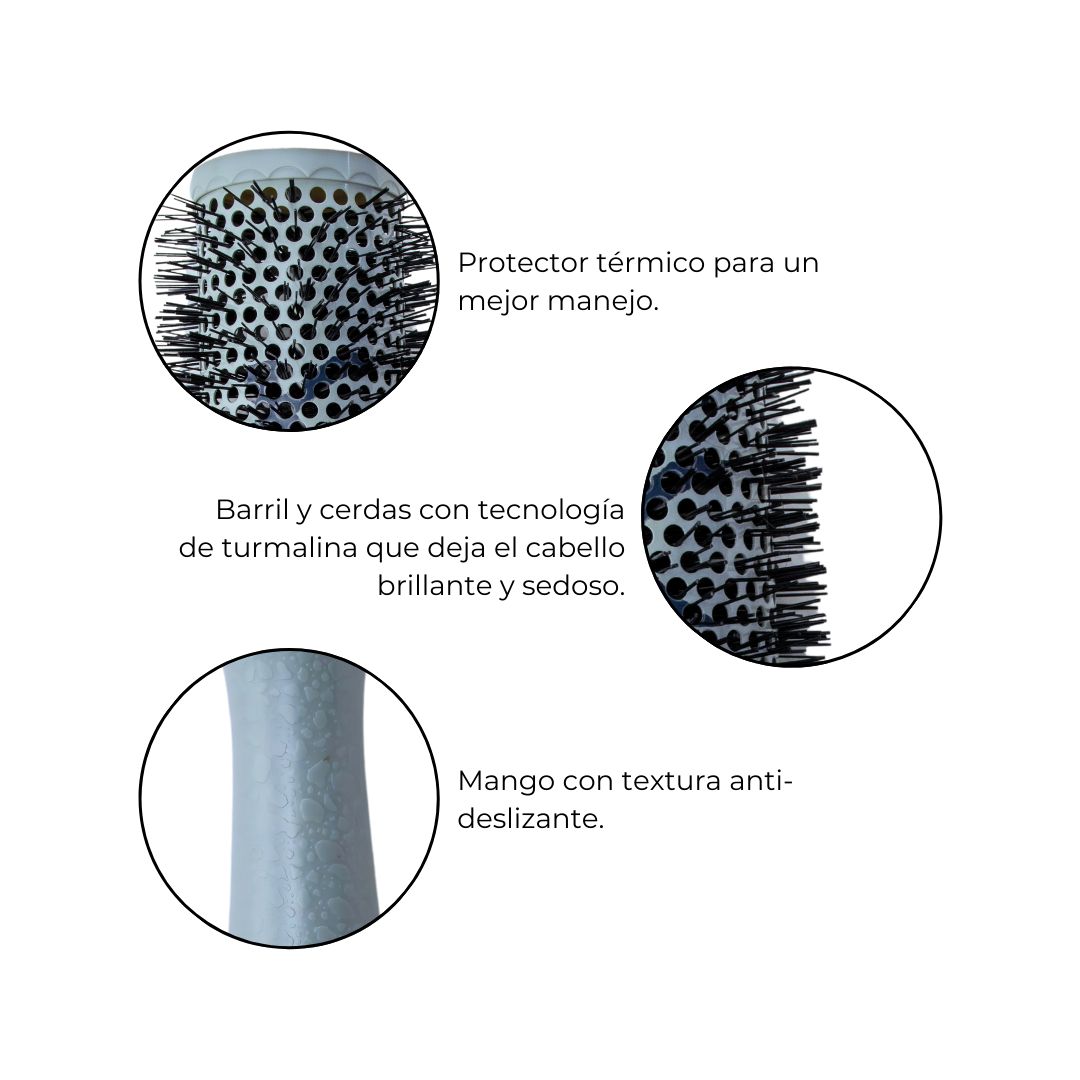 Cepillo Turmalina con Iones Xtreme de 35 mm