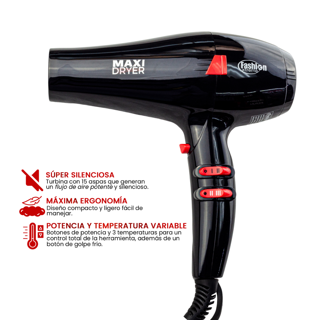 Secadora De Cabello Profesional Maxi Dryer 2000w
