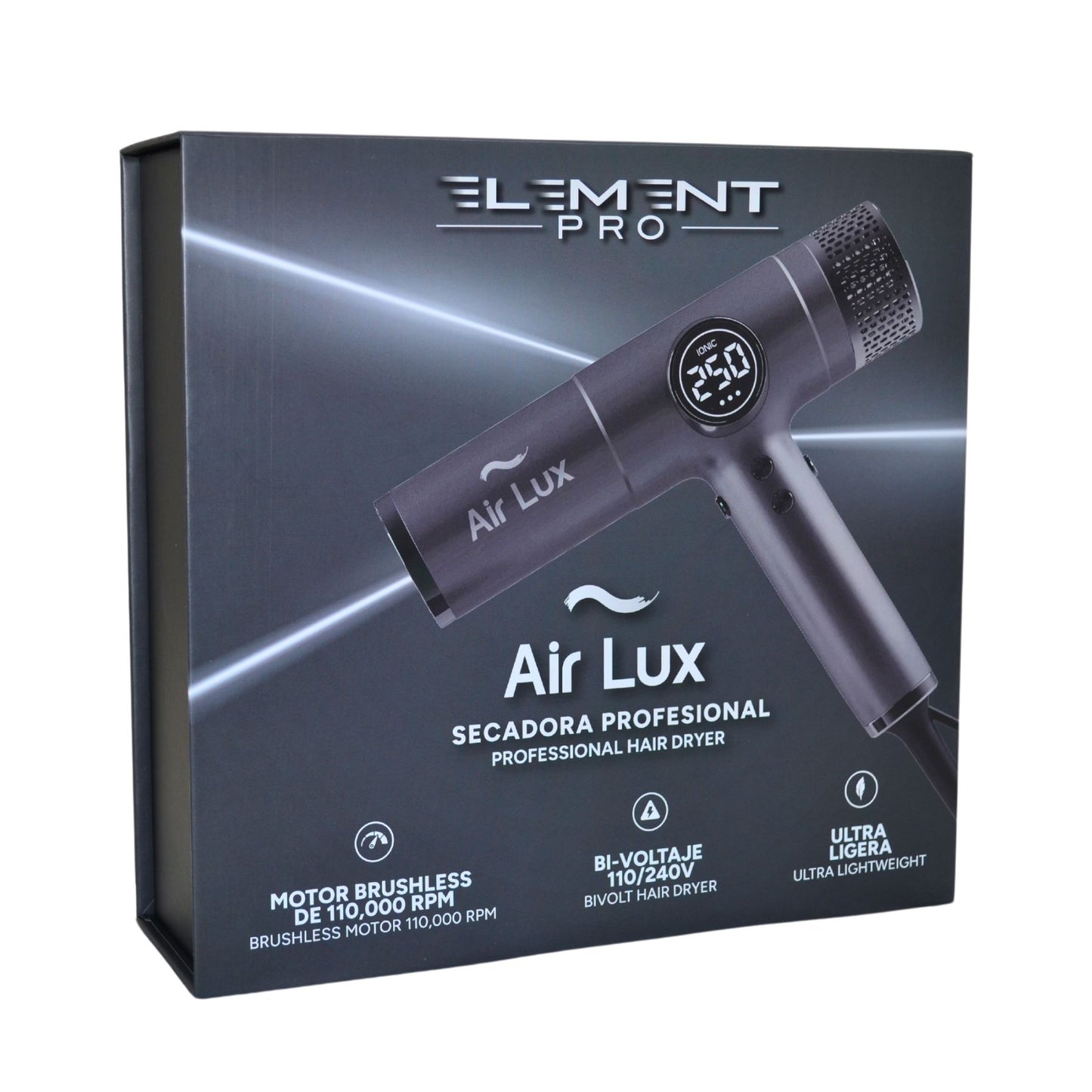 Secadora De Cabello Profesional Iónica Air Lux Element Pro