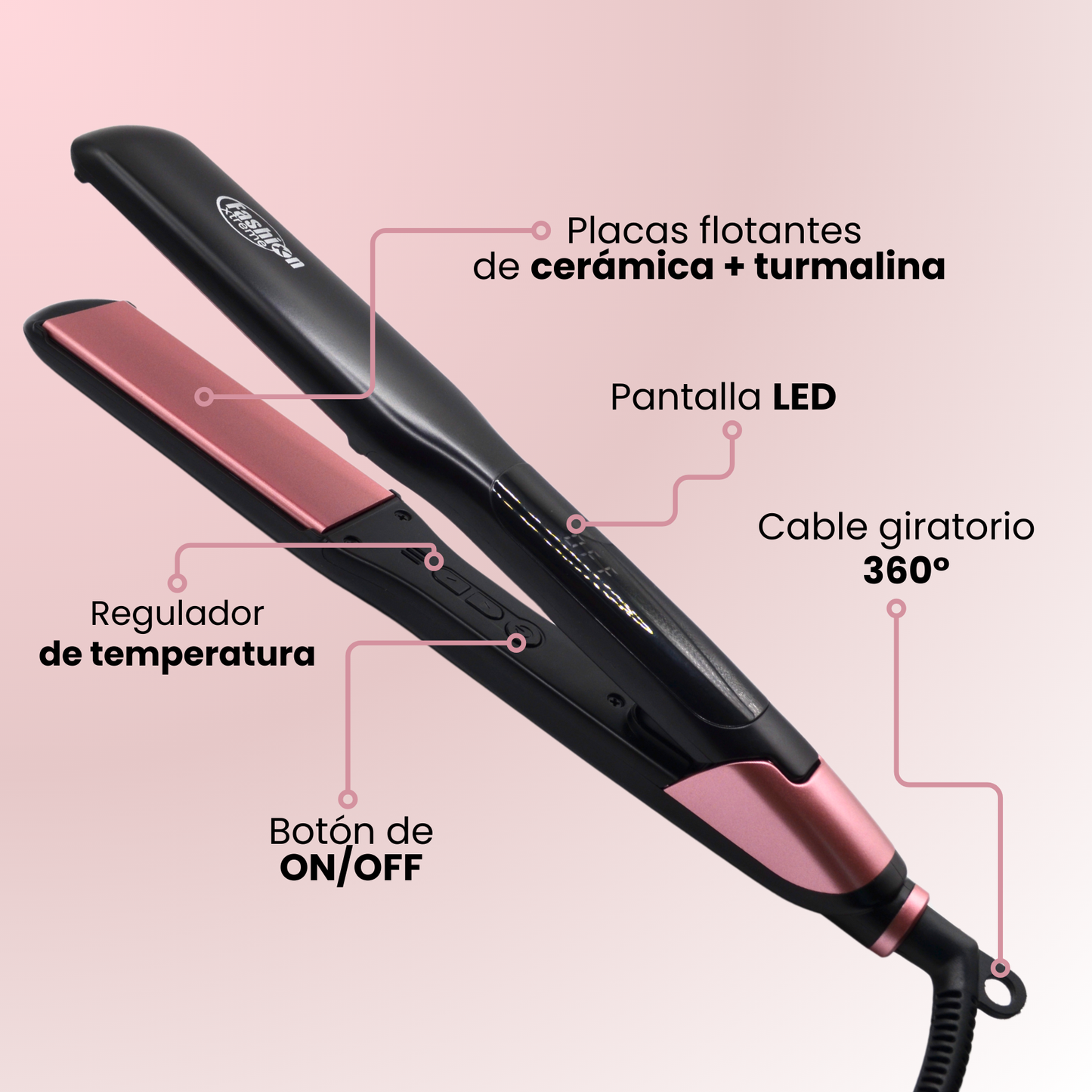 PLANCHA ROSE GOLD FASHION XTREME PROFESSIONAL FX5