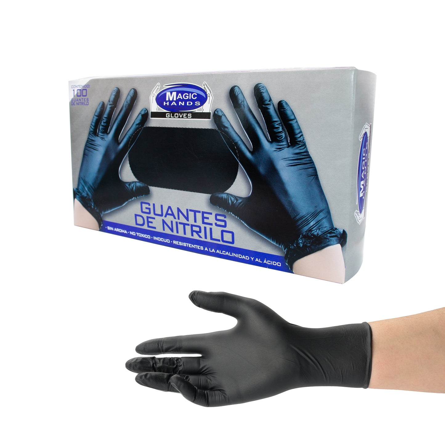 Guantes de Nitrilo Negro