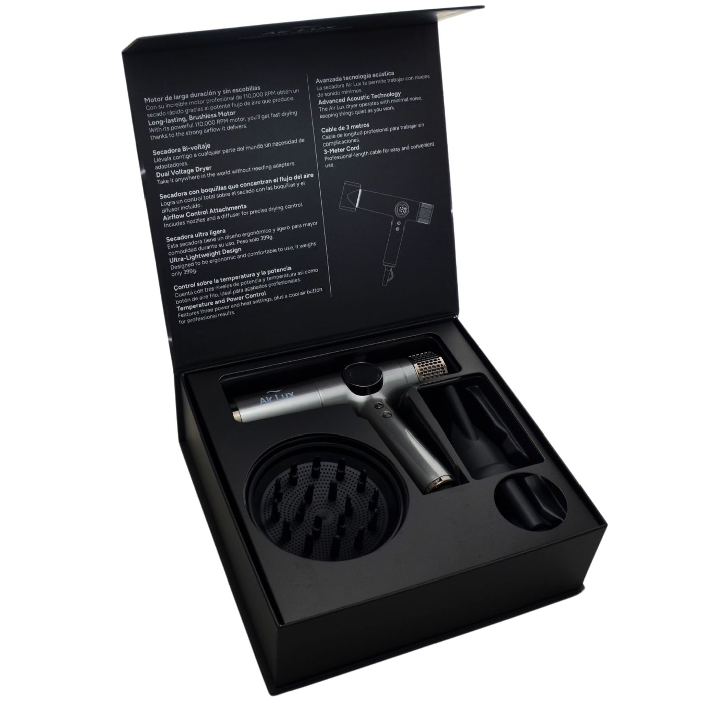 Secadora De Cabello Profesional Iónica Air Lux Element Pro