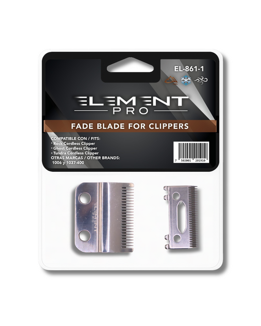 Cuchilla 2 hoyos plana fade blade