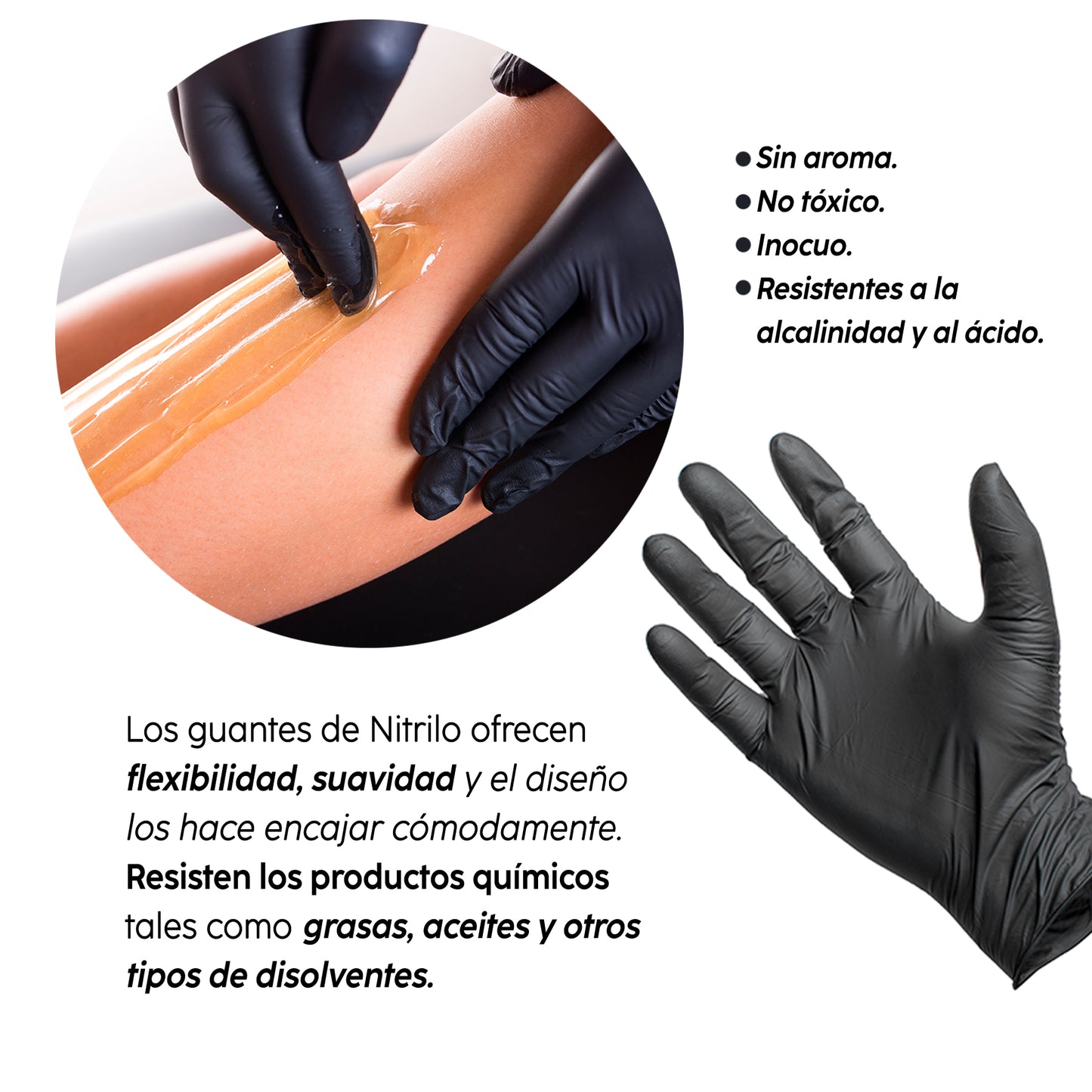 Guantes de Nitrilo Negro